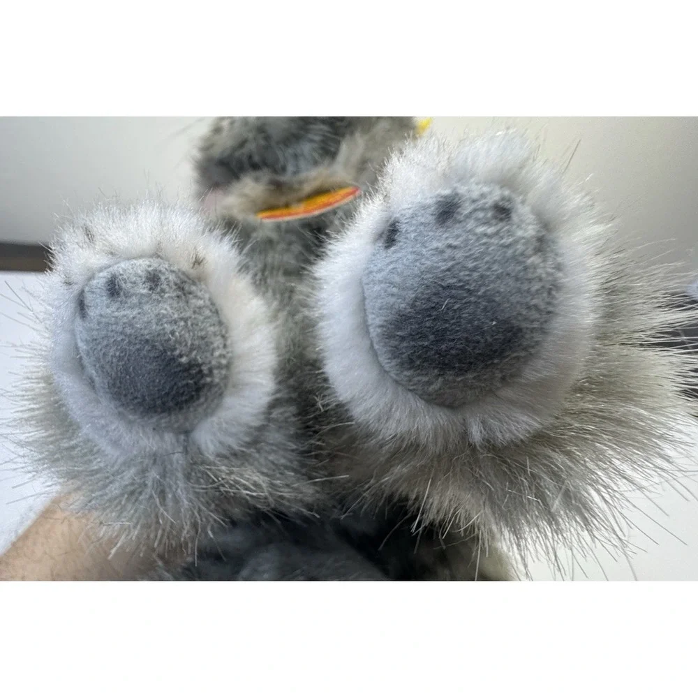 Steiff Cat‎ Whiskas Mom Cat Standing Gray Plush Original Ear Tag 075875